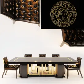 Versace chair SHADOW DINING TABLES CARTESIO